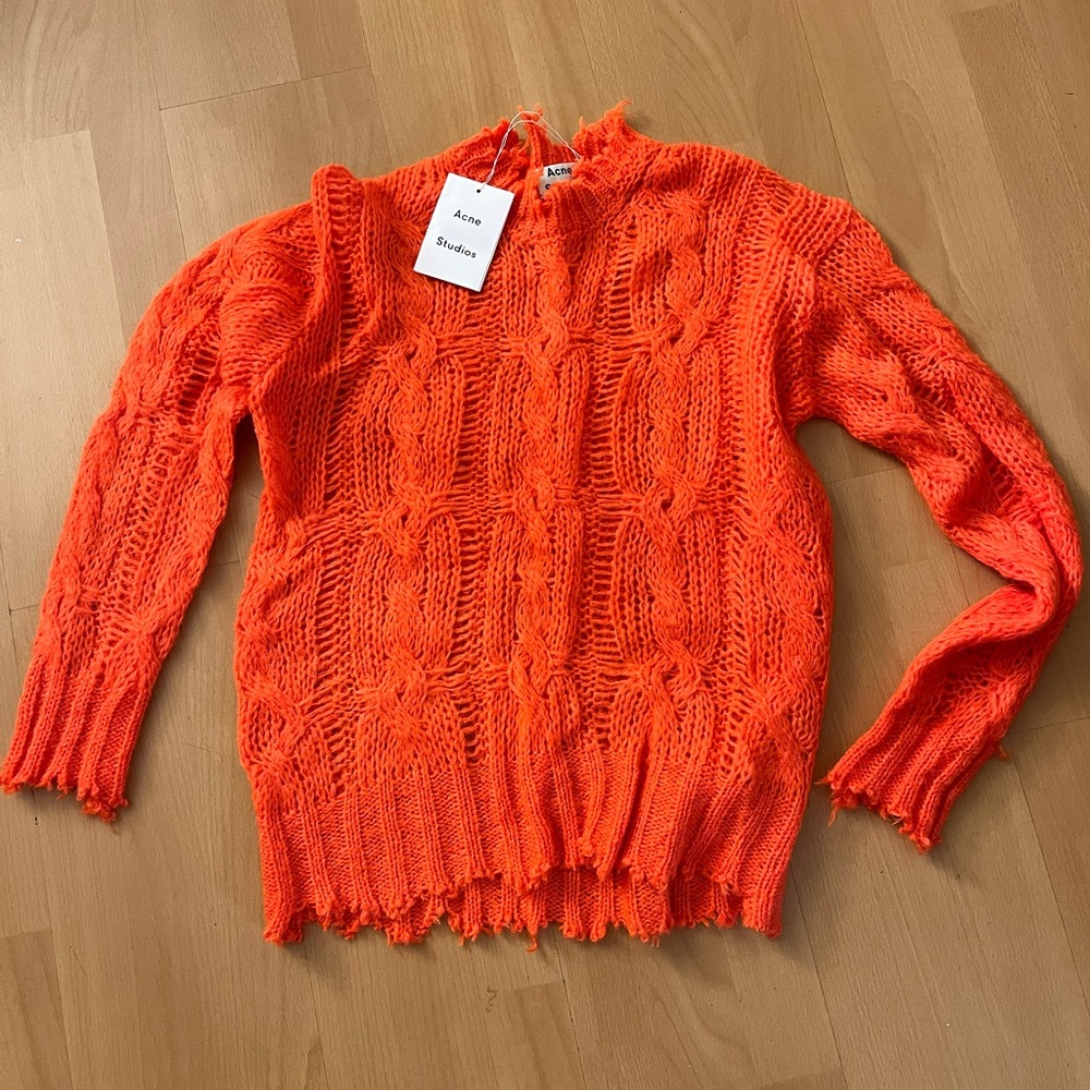NWT Frayed Cable Knit Acne Studios Sweater